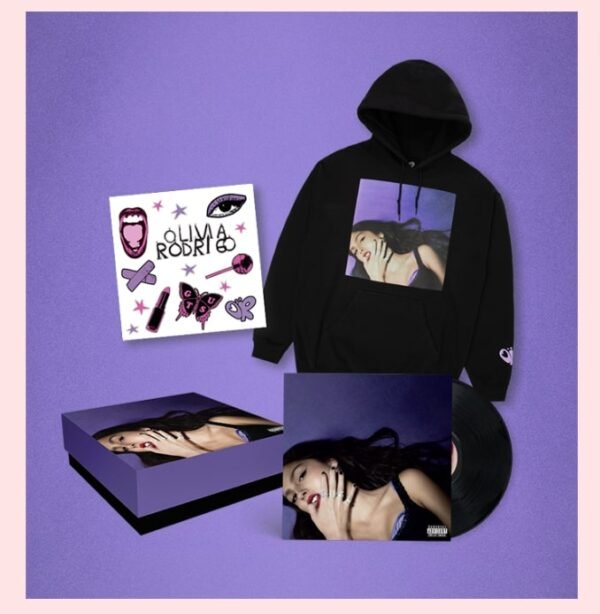 Official Olivia Rodrigo GUTS Vinyl Hoodie Boxset (size Small): A Must-Have for Fans